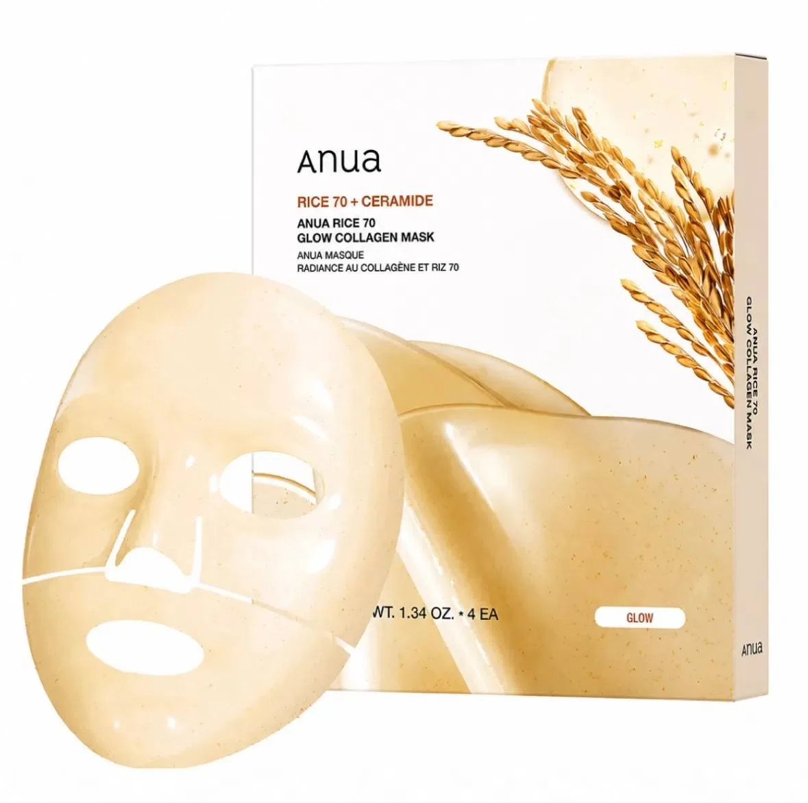 Anua Anua Rice 70 Glow Collagen Mask — Изображение 1