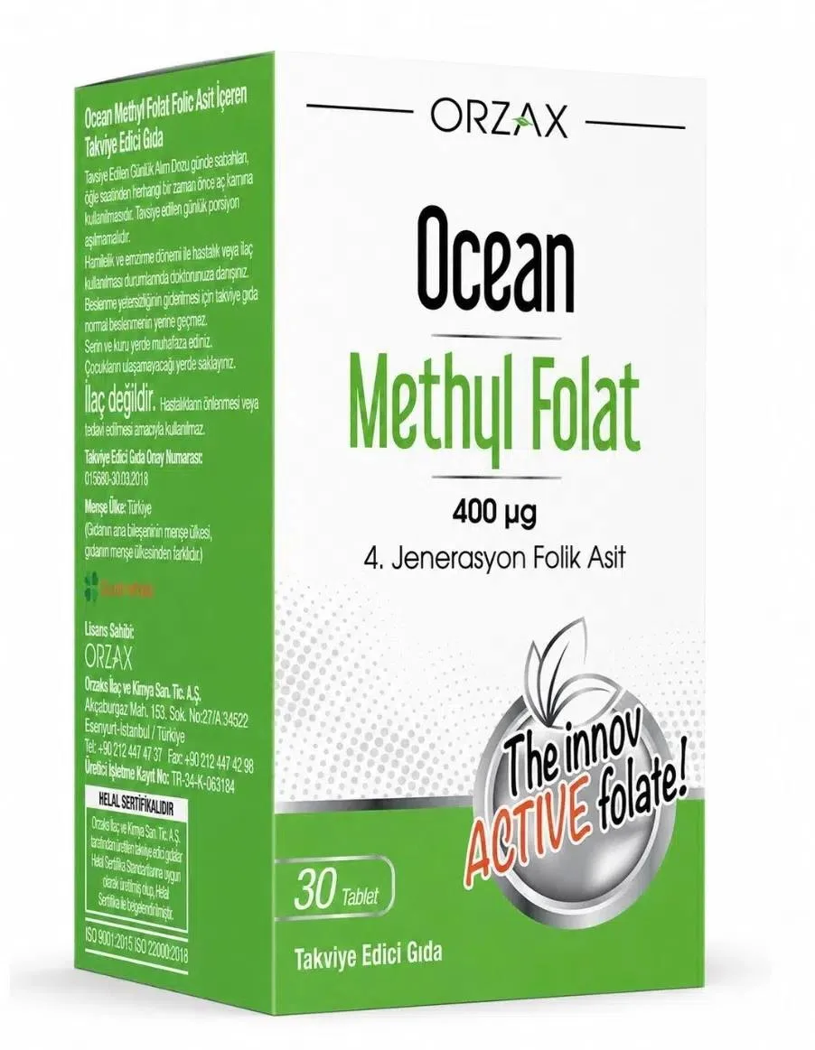 ORZAX Ocean Methyl Folat 400 µg — Изображение 1