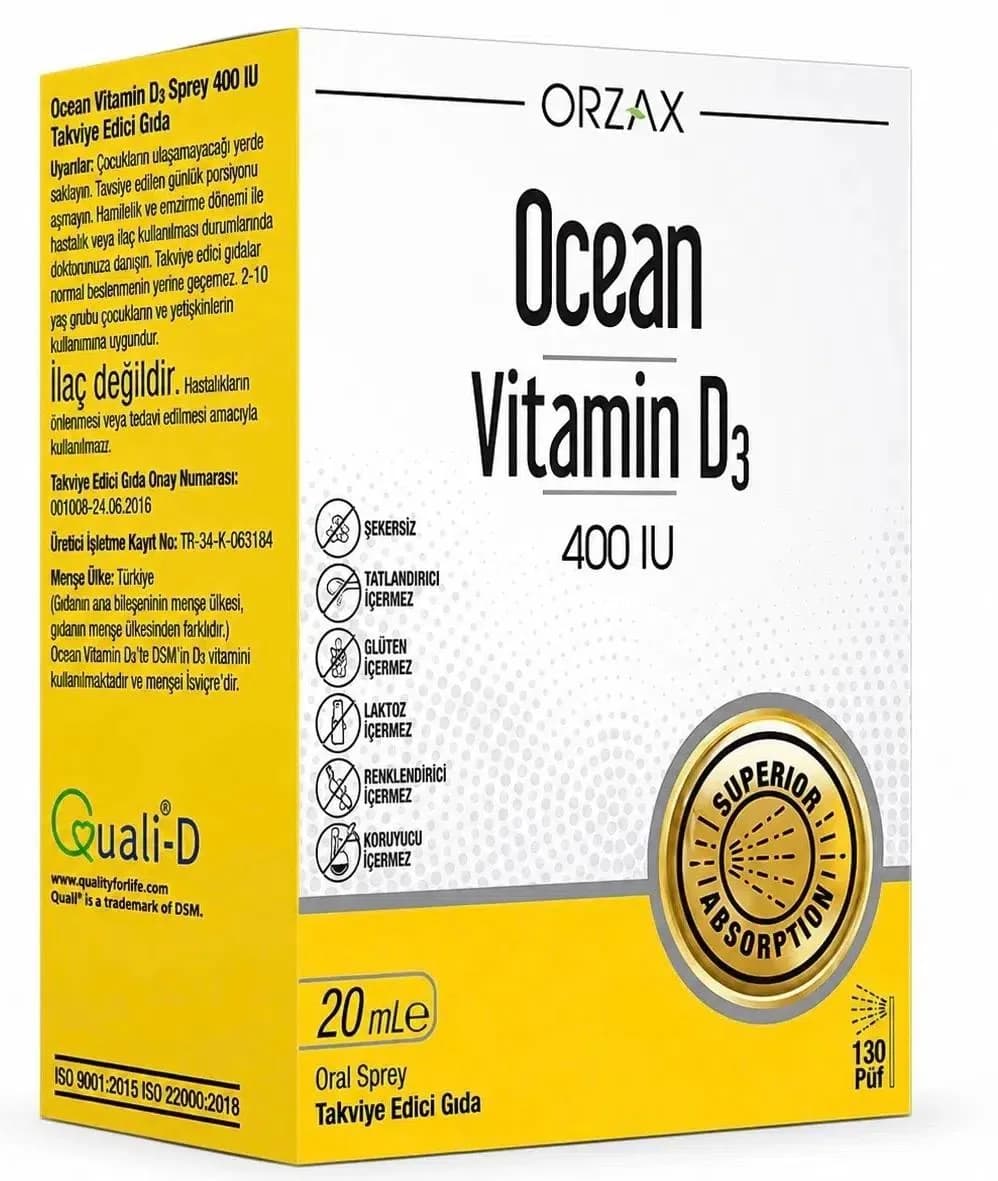 ORZAX Ocean Vitamin D3 400 IU — Изображение 1