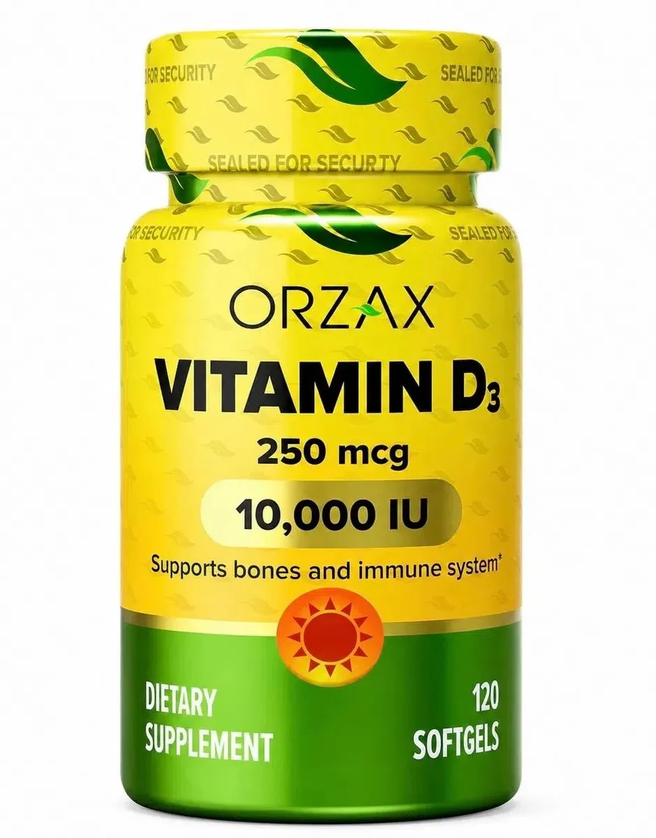 ORZAX Vitamin D3 10,000 IU — Изображение 1