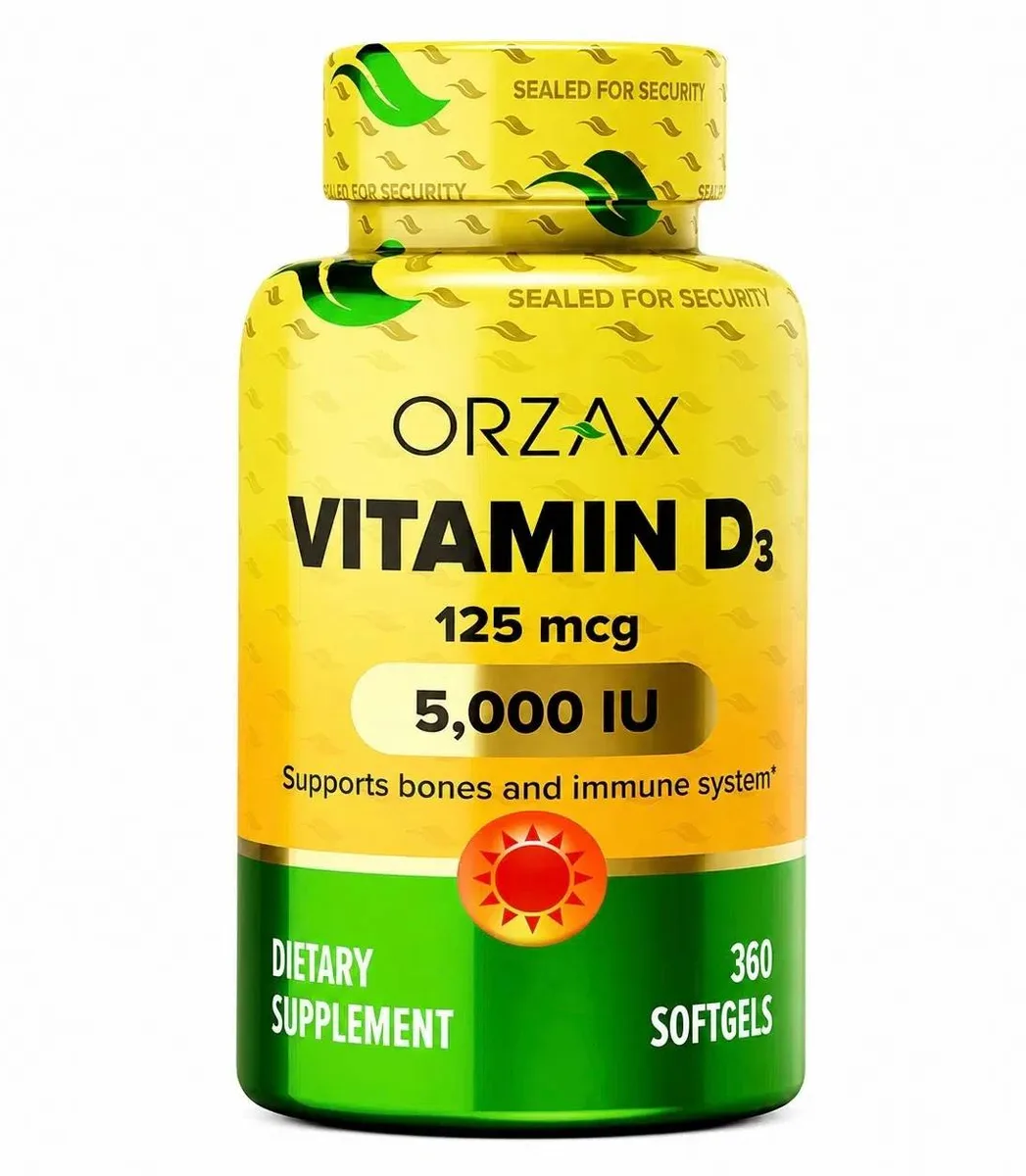 ORZAX Vitamin D3 5,000 IU — Изображение 1