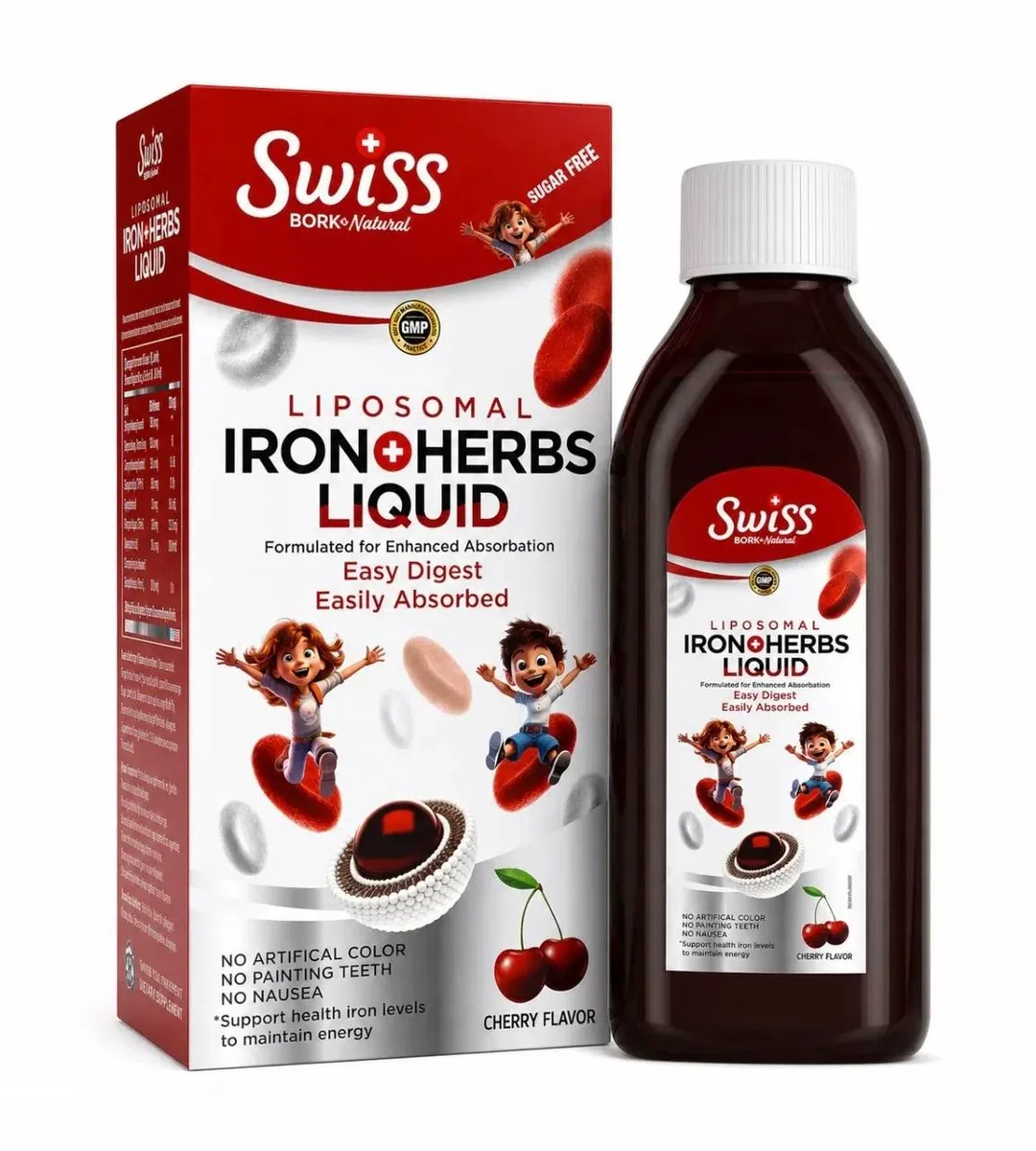 Swiss Liposomal Iron + Herbs Liquid — Изображение 1