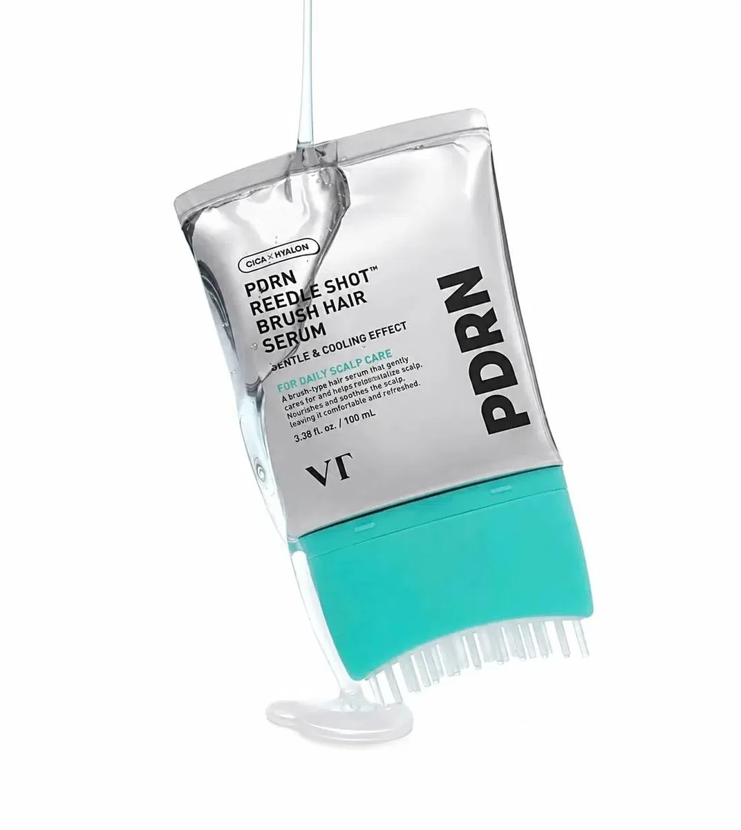 VT Cosmetics CICA x Hyalon PDRN Reedle Shot Brush Hair Serum