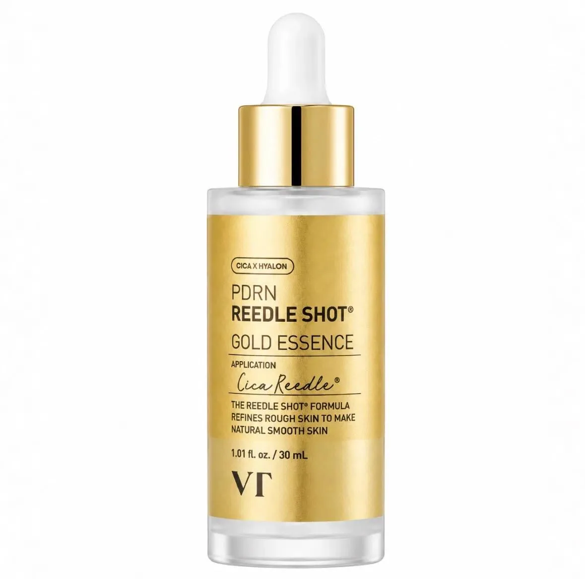 VT Cosmetics CICA x Hyalon PDRN Reedle Shot Gold Essence — Изображение 1