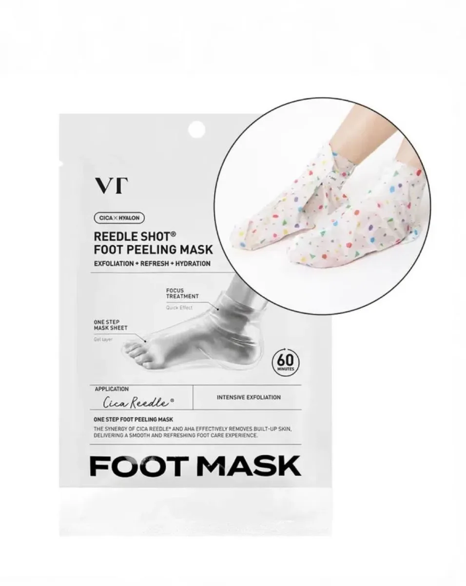 VT Cosmetics CICA x Hyalon Reedle Shot Foot Peeling Mask