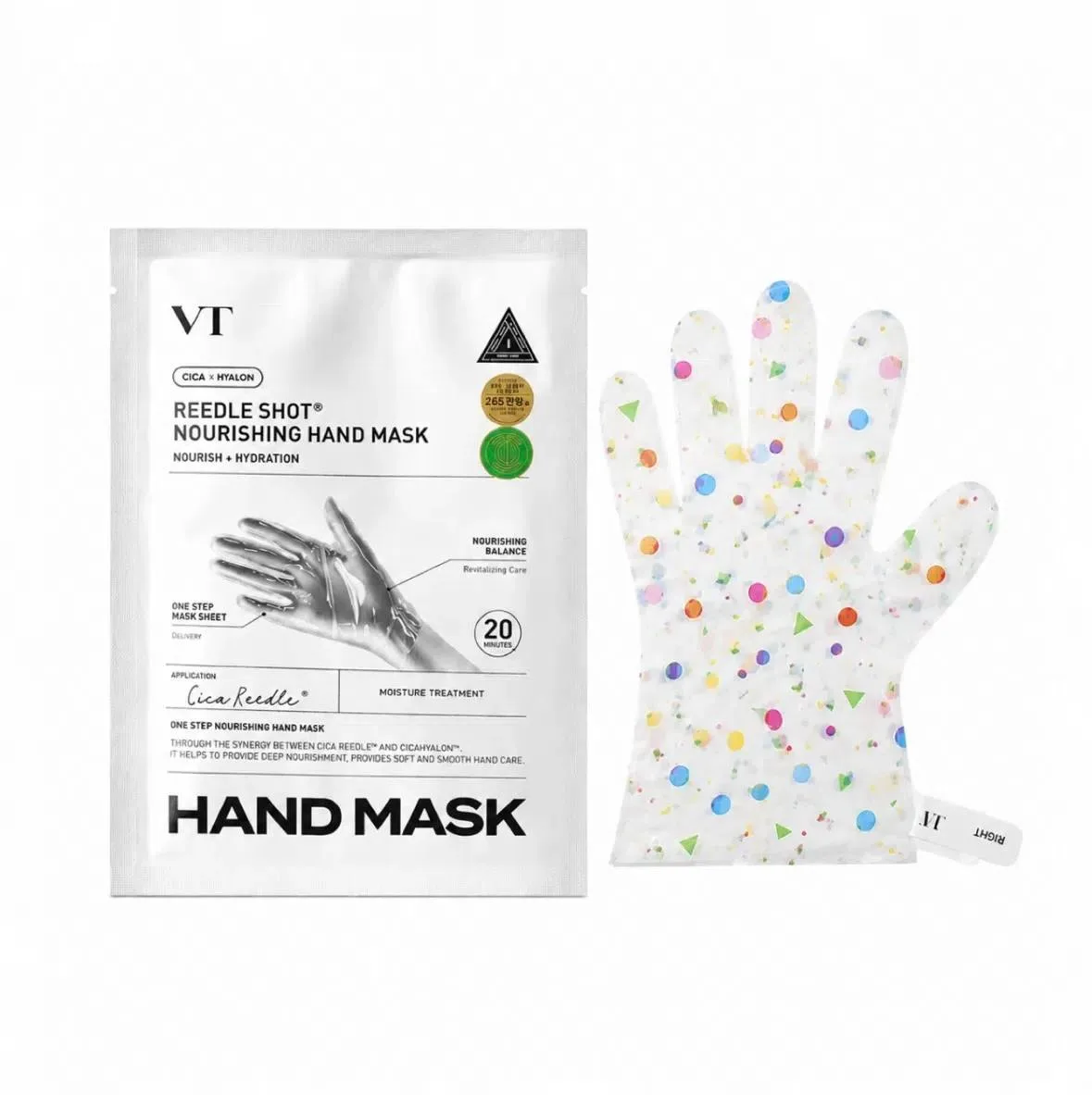 VT Cosmetics CICA x Hyalon Reedle Shot Nourishing Hand Mask