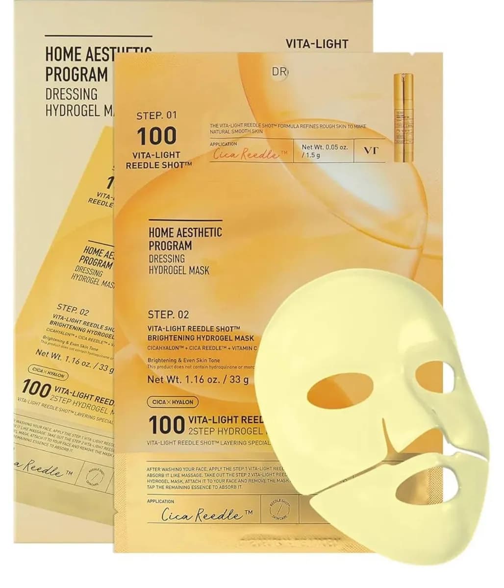 VT Cosmetics Home Aesthetic Program Vita-Light Reedle Shot 100 2 Step Hydrogel Mask — Изображение 1